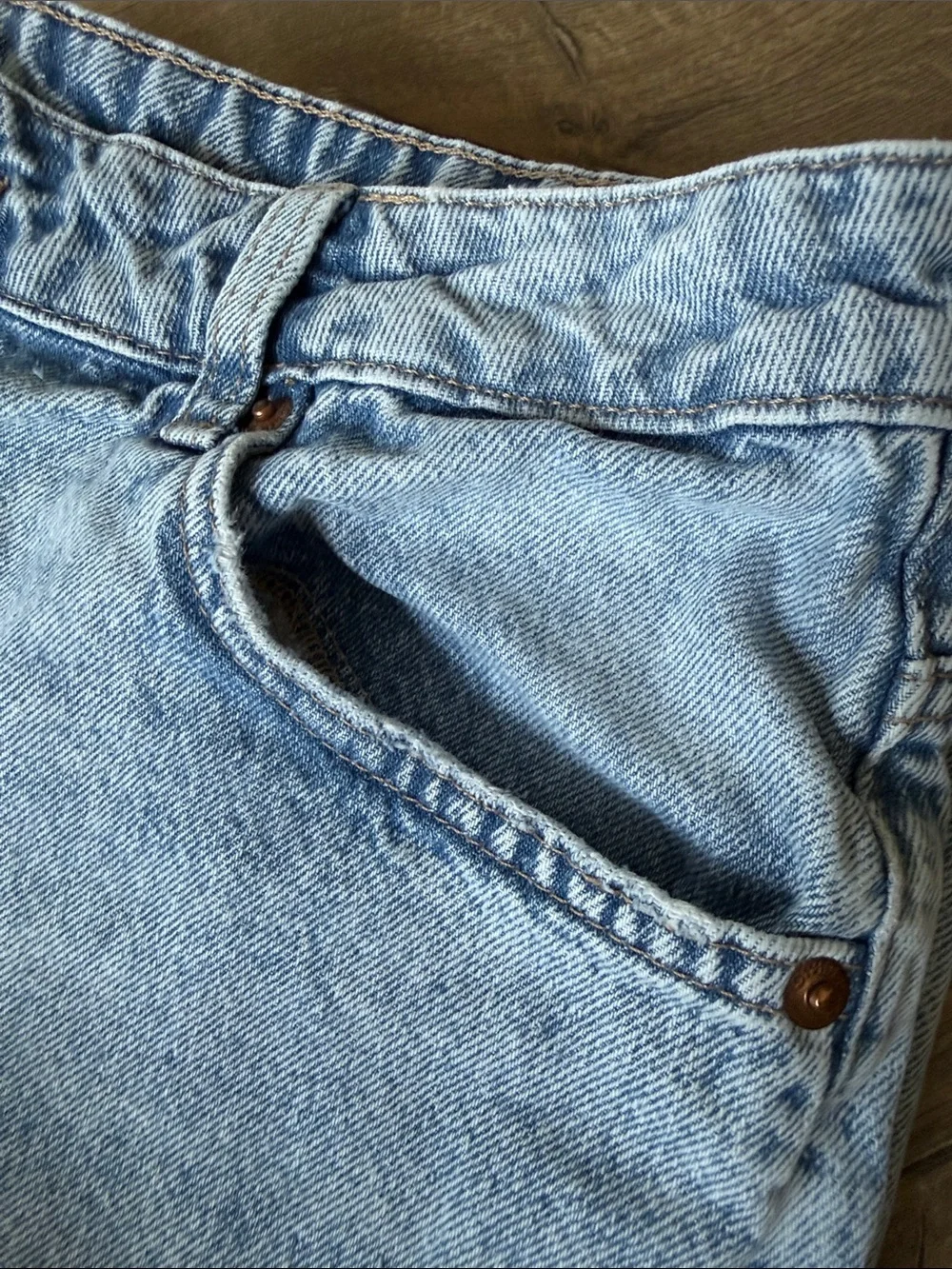 H&M Light Blue Denim Jean Shorts